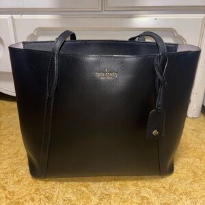 Kate Spade Black Tote with Gold Accents